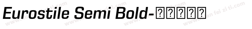 Eurostile Semi Bold字体转换